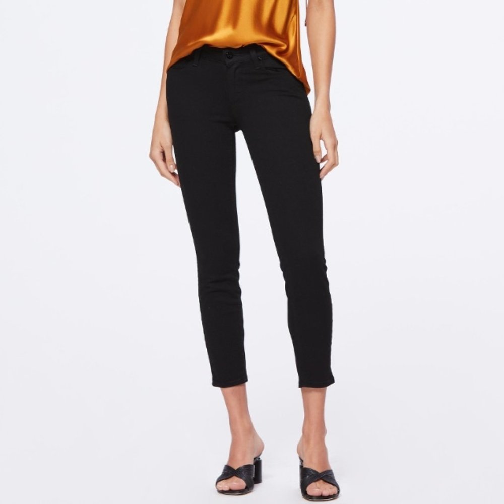 Paige Black Skinny Jeans, Size 28